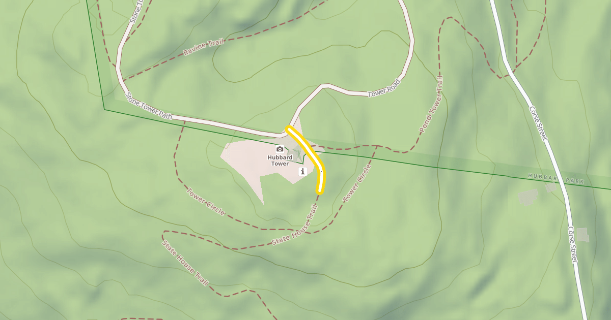 Map preview of State House Trail