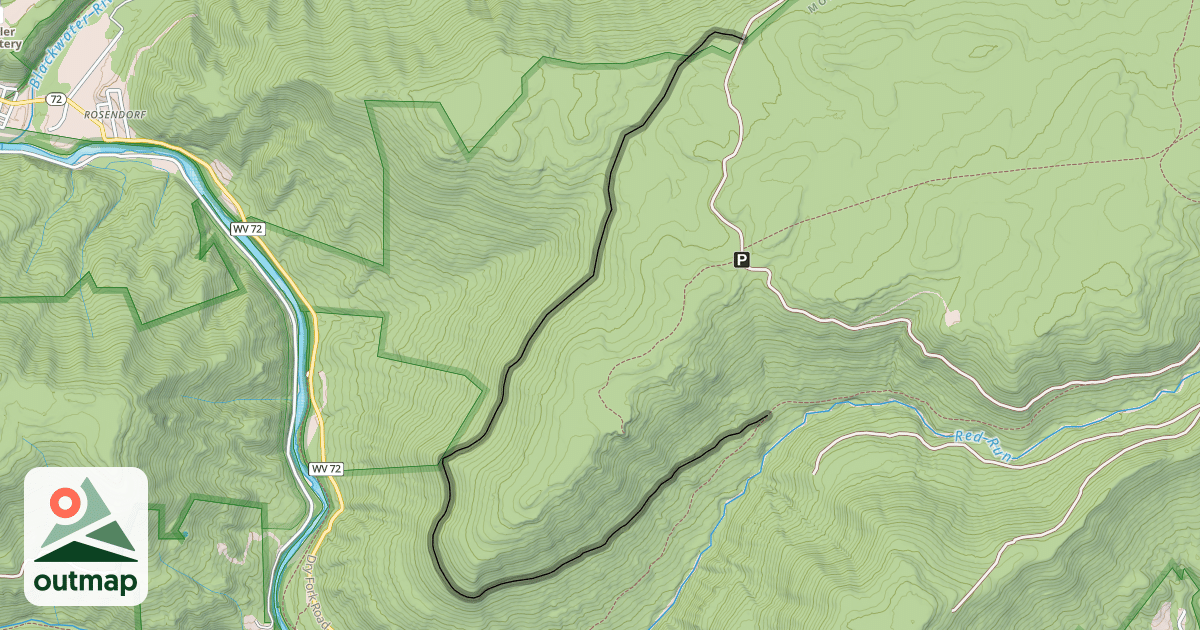 Map of Mountainside Trail