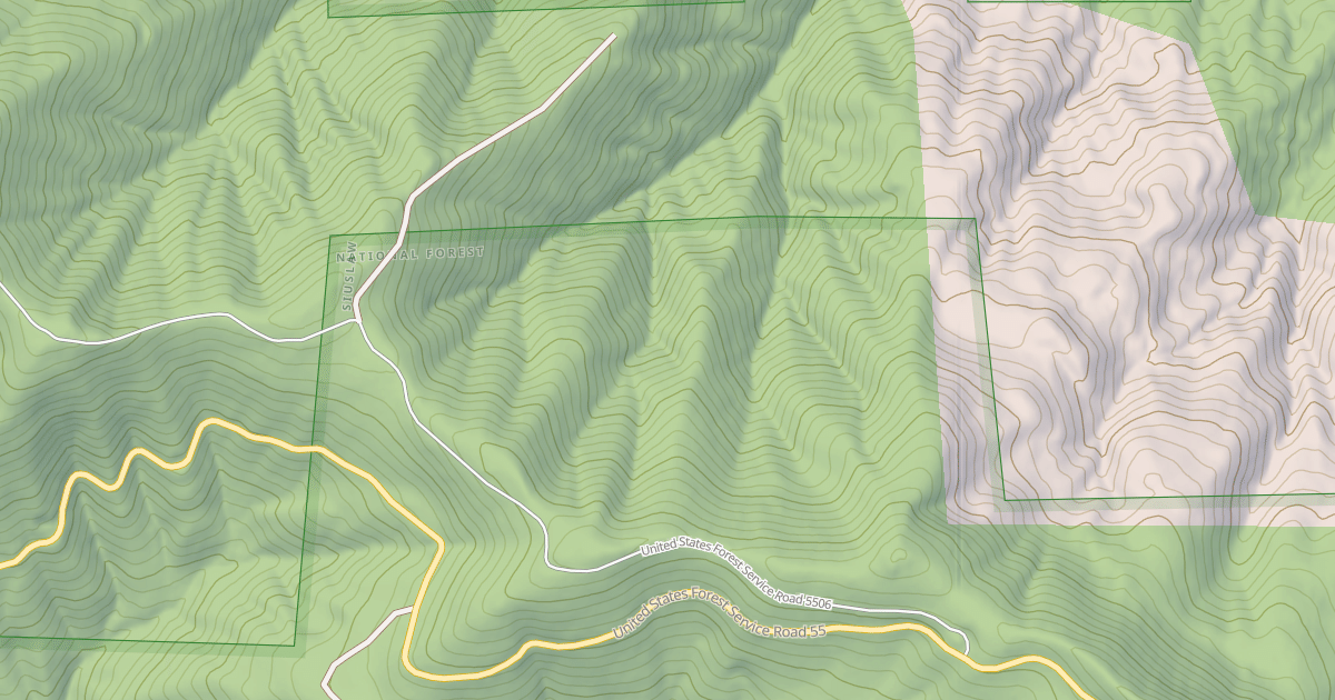 Map preview of USFS Motor Vehicle Use Map Roads {E441C3BF-550C-4997-AB37-C58A9552A318}