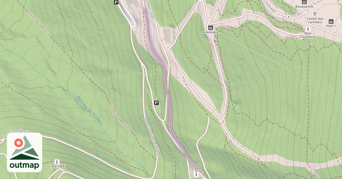Map of Chemin Nordique