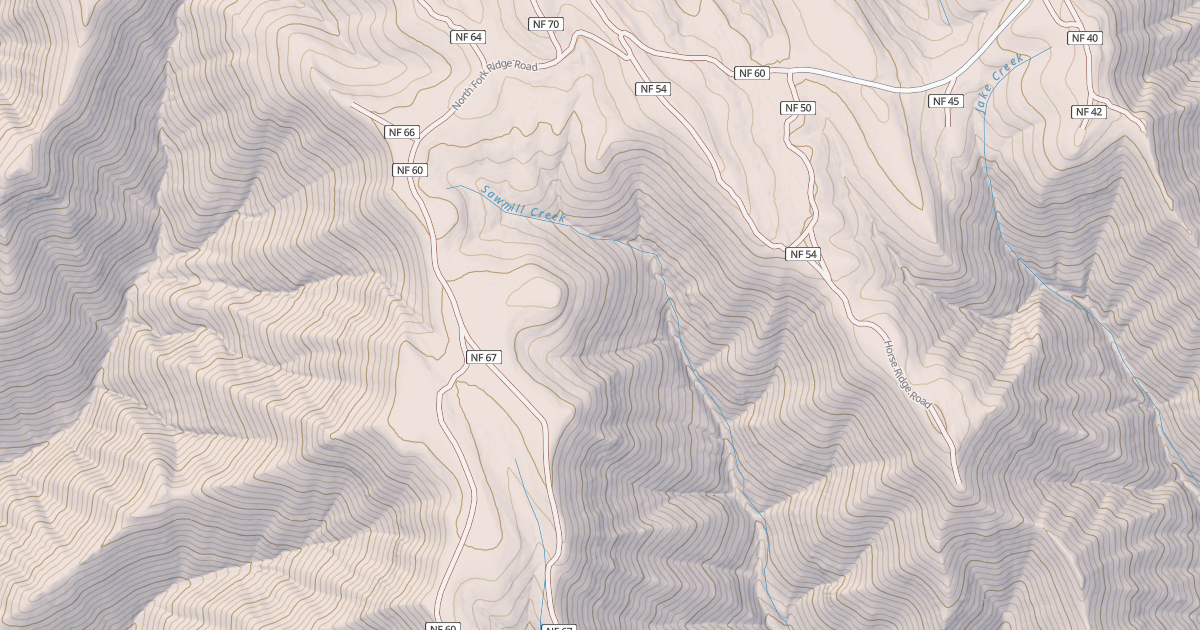 Map preview of N. FORK RIDGE