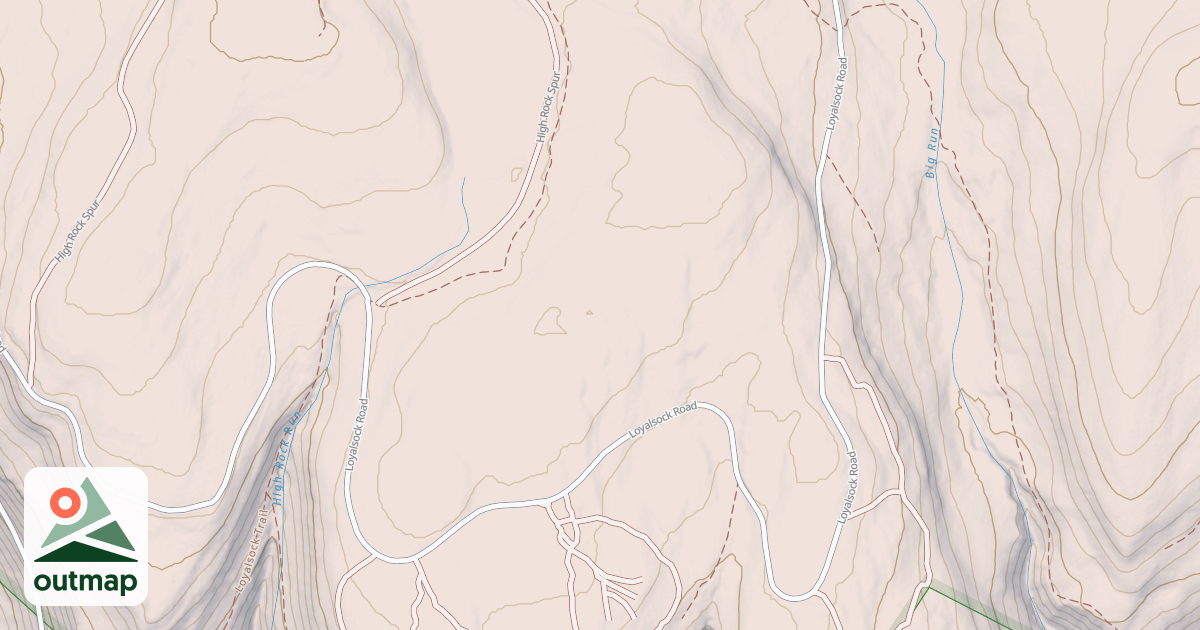 Map of Loyalsock State Forest & Worlds End State Park Snowmobile Trails