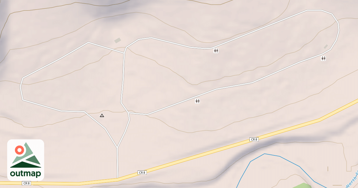 Map of NORTH FORK CAMPGROUND