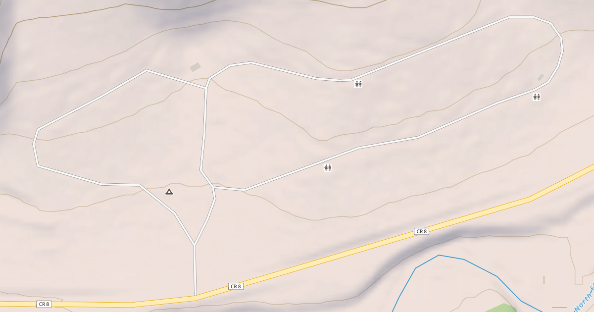 Map preview of NORTH FORK CAMPGROUND