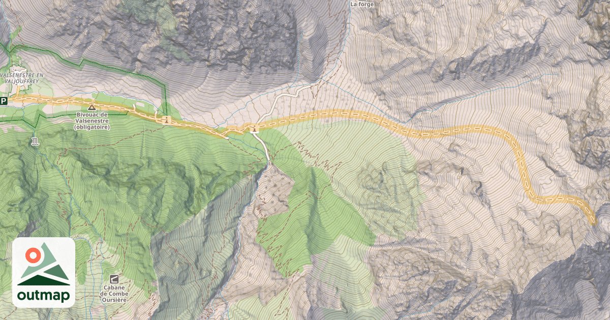 Map of Col d'Aillot — Valsenestre