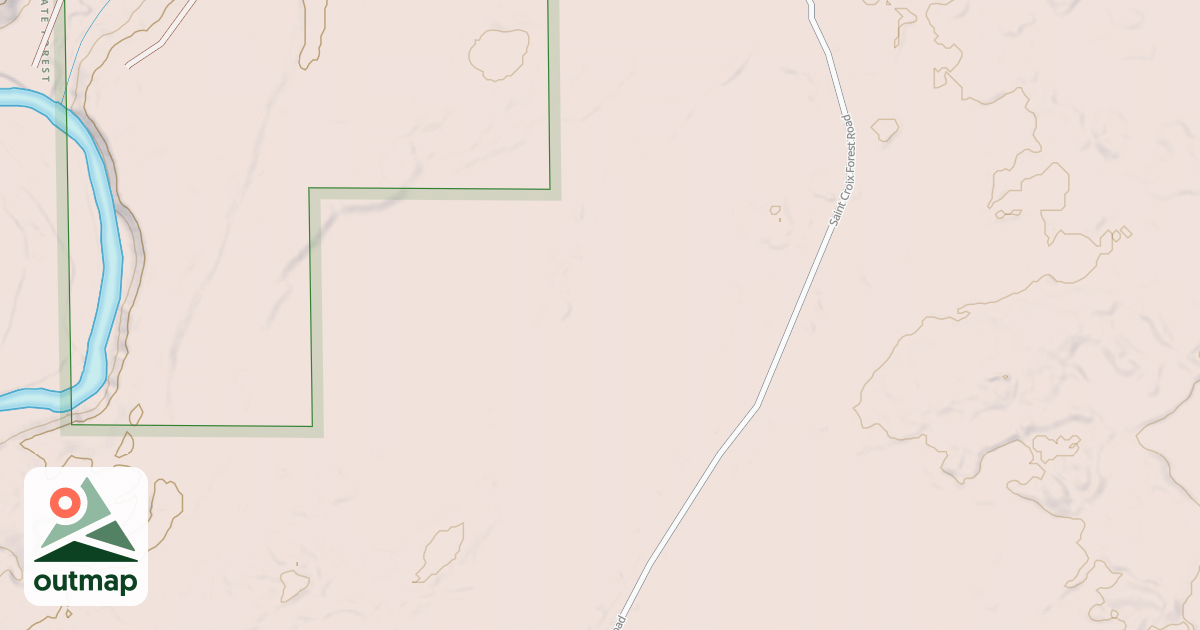 Map of Pine Riders Trail: St. Croix State Forest