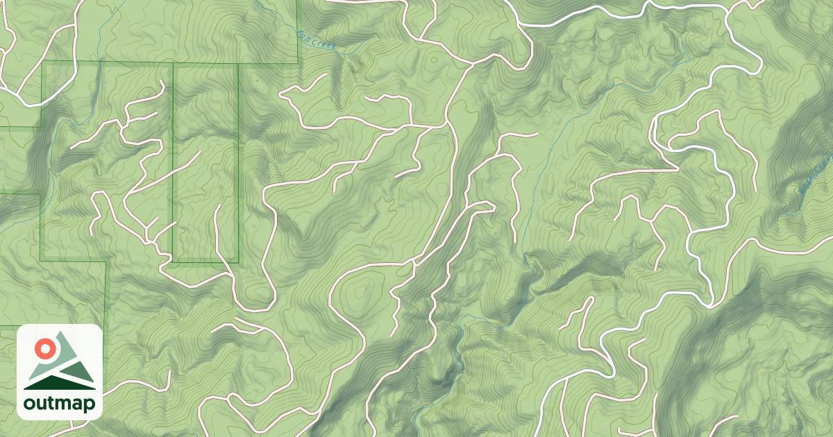Map of MEDA BEAR CREEK