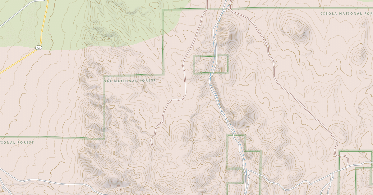Map preview of USFS National Forest System Roads {9A98DE0C-9705-41ED-8793-40A800B153AB}