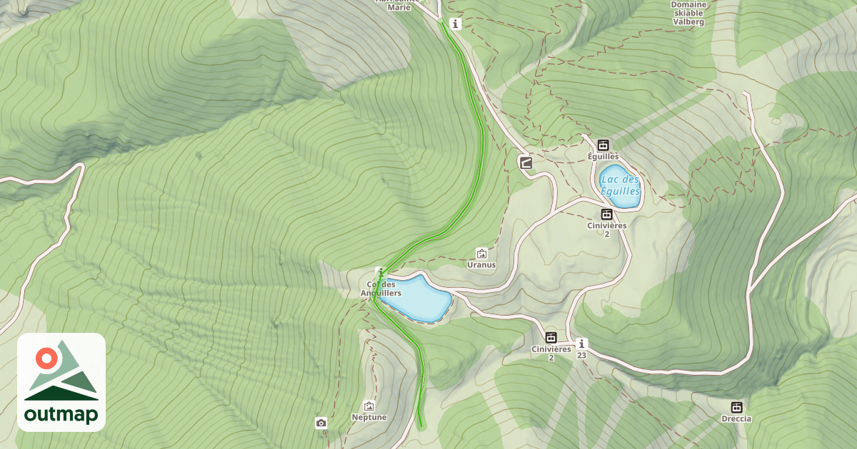 Map of Liaison Dreccia-Tete