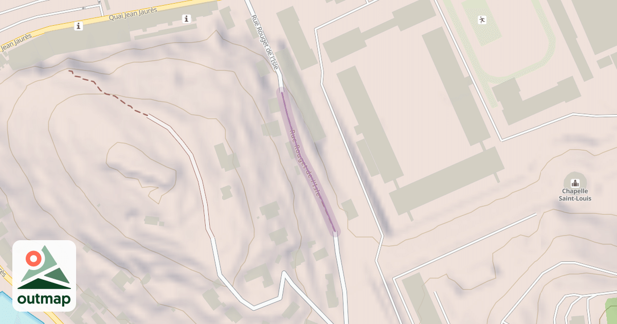 Map of Rue Rouget de l'Isle
