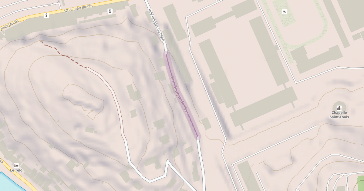 Map preview of Rue Rouget de l'Isle