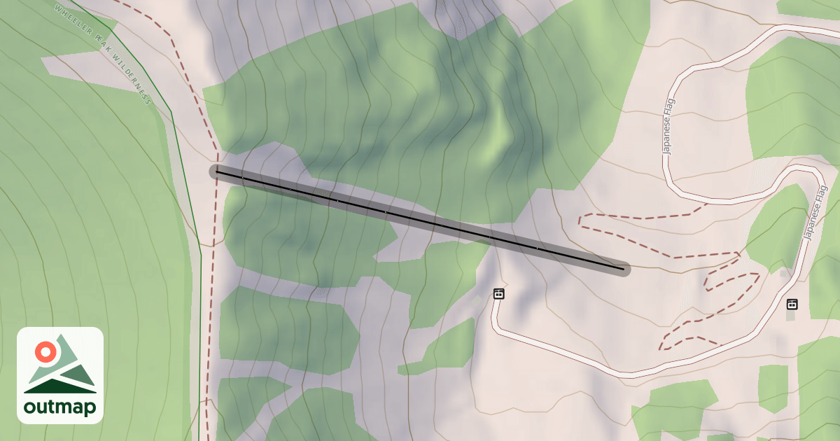 Map of Lift Shack Chute