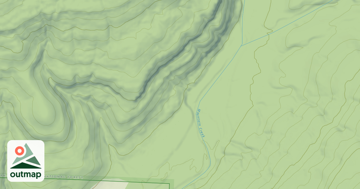 Map of MOUNTAIN CREEK