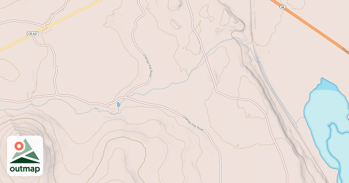 Map of COOPER SWAMP CUTOFF SPUR