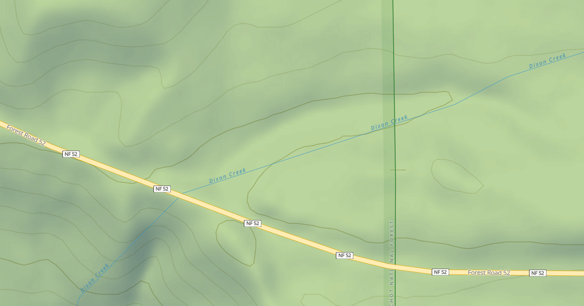 Map preview of DIXON CREEK