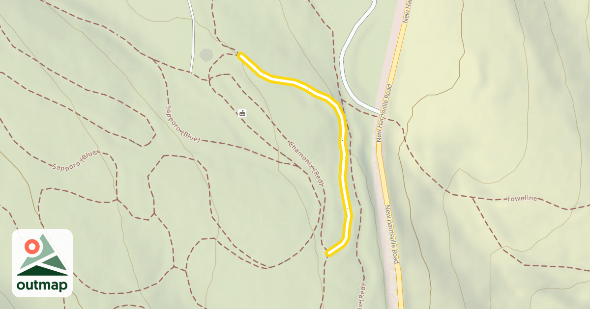 Map of Chamonix (Red)