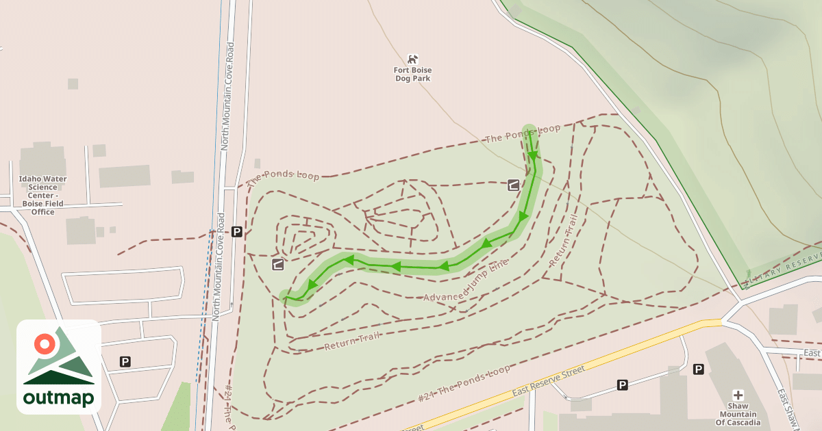 Map of Beginner Jump Line