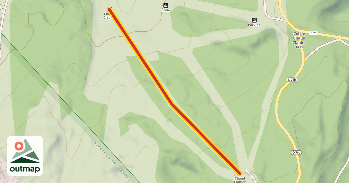 Map of Chaud Clapier