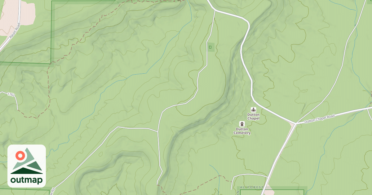 Map of LUSK BRANCH RD