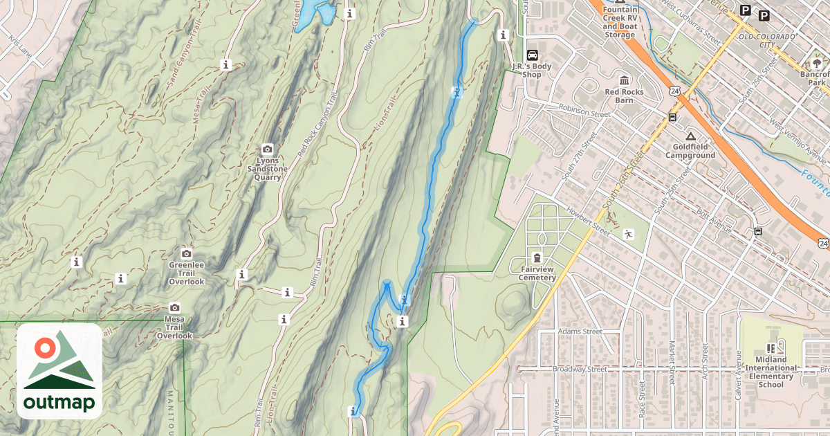 Map of Hogback Valley