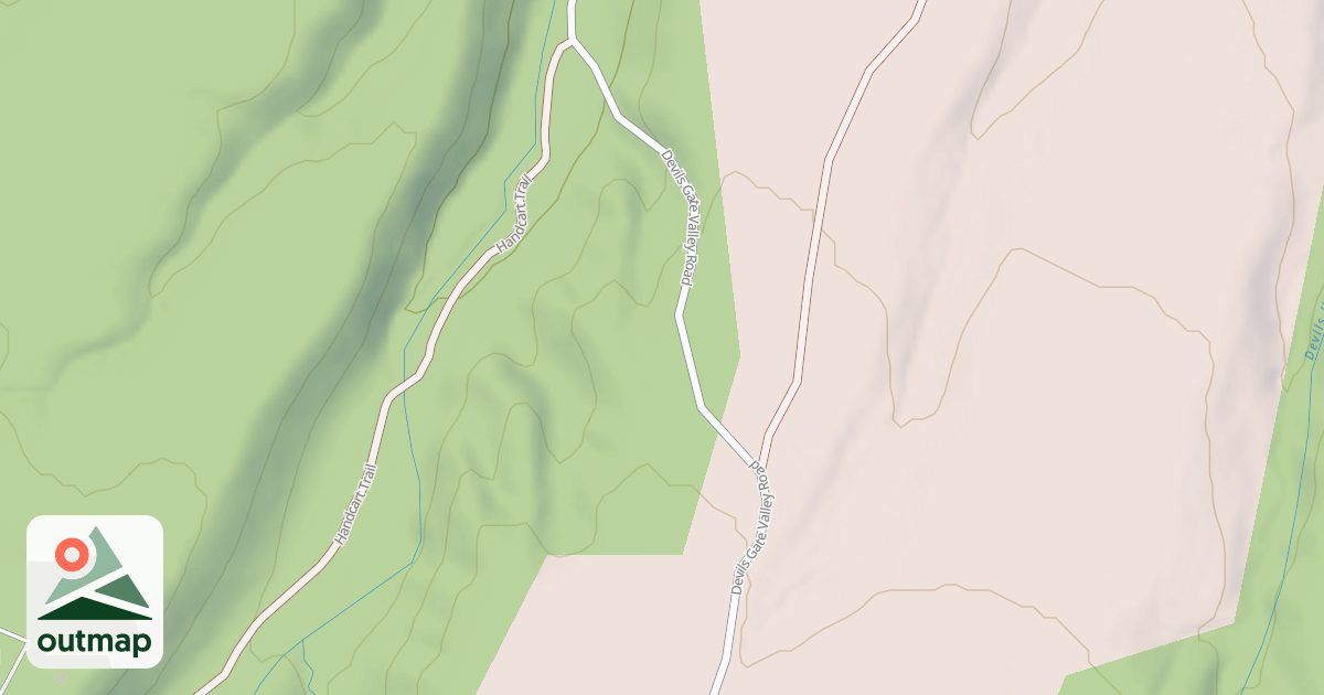 Map of DEVILS GATE VALLEY-A