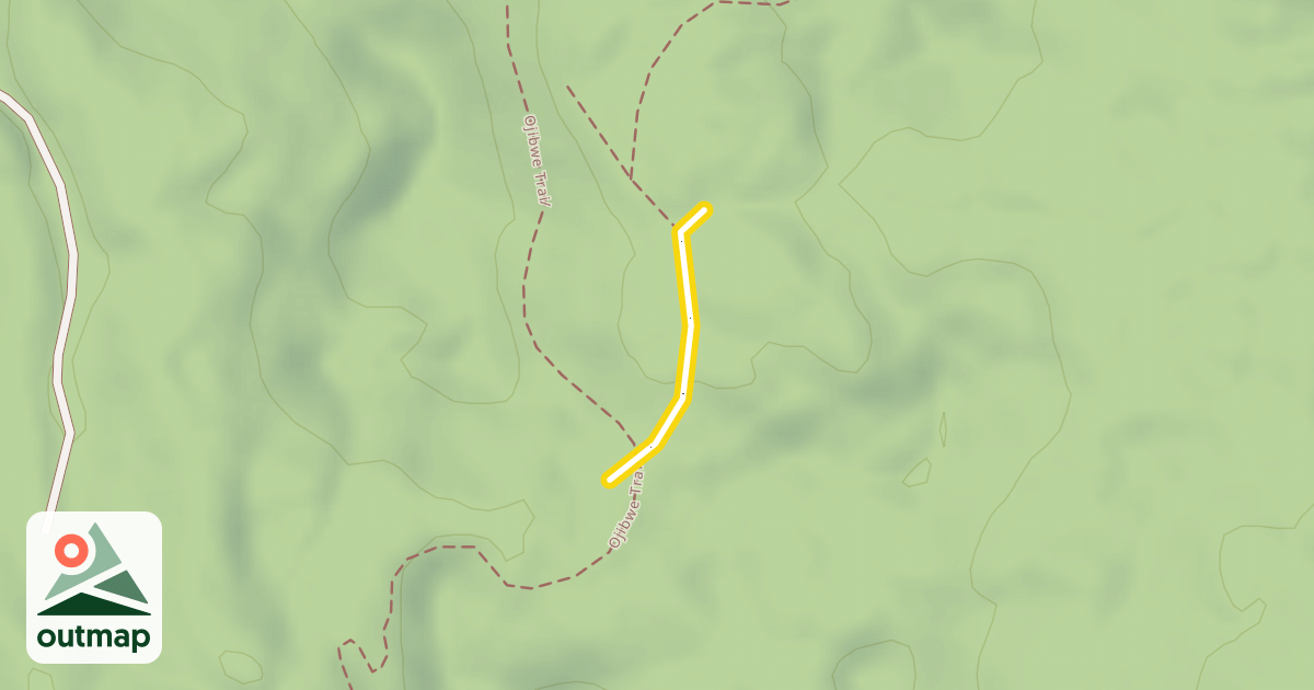 Map of North End Ski Trail