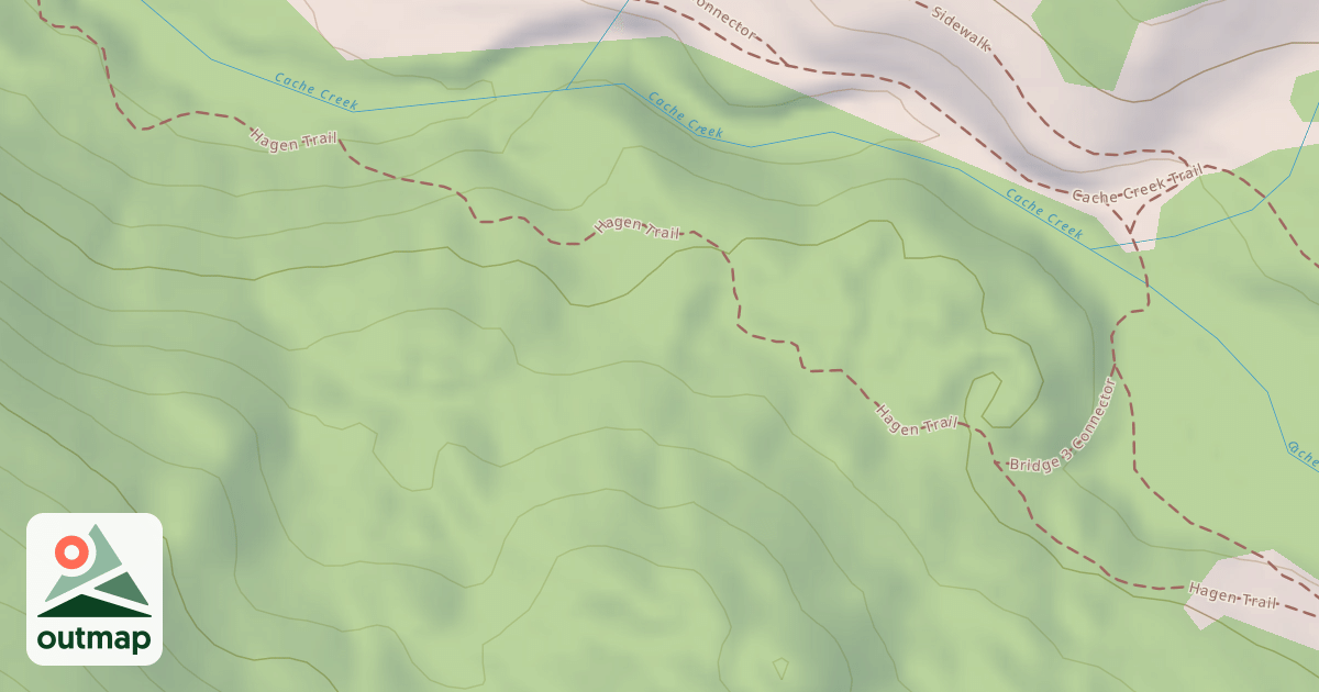 Map of Cache Creek Snow
