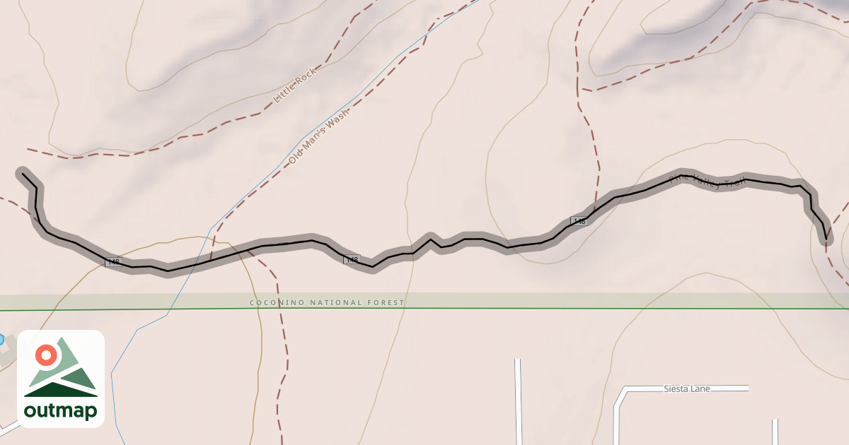 Map of Pine Valley Trail
