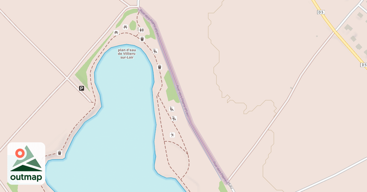 Map of Rue des Plans d'Eau