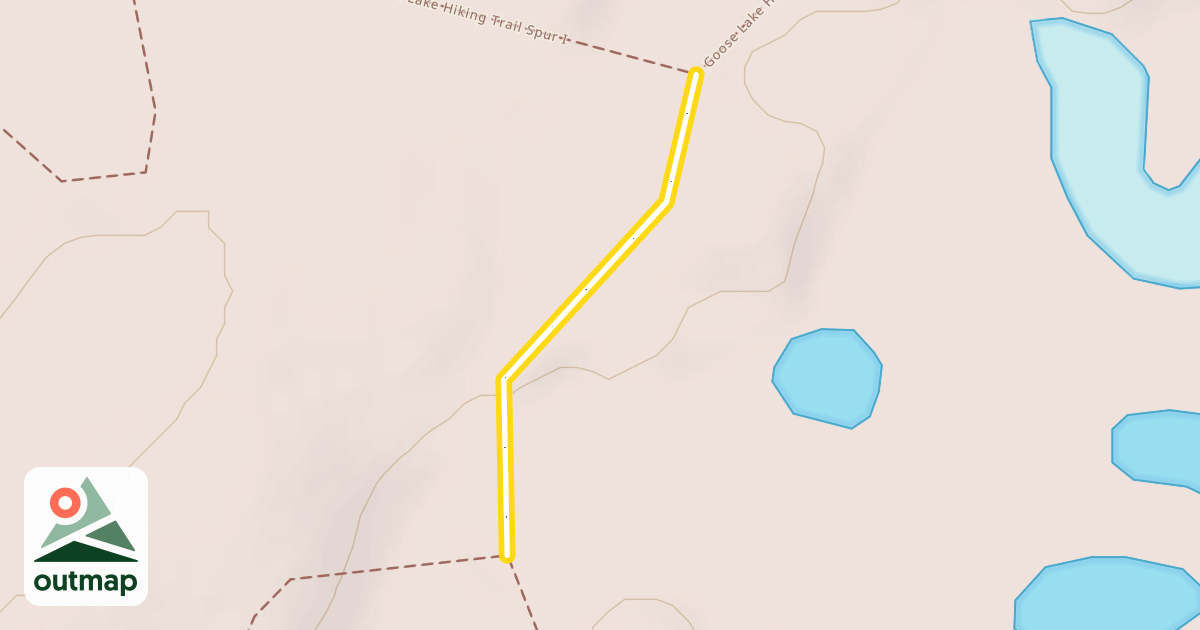 Map of Goose Lake Hiking Trail Spur J