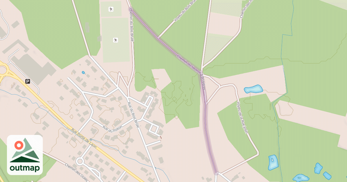 Map of Chemin du Sauvoir à Bruyères