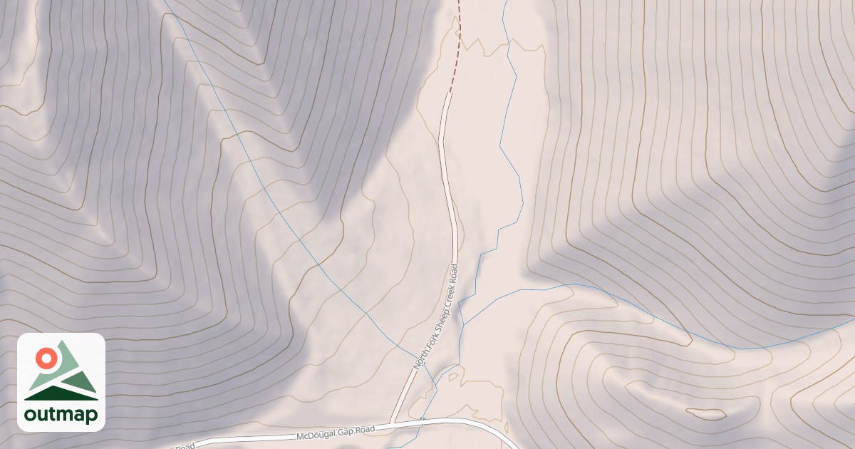 Map of NORTH FORK SHEEP CREEK