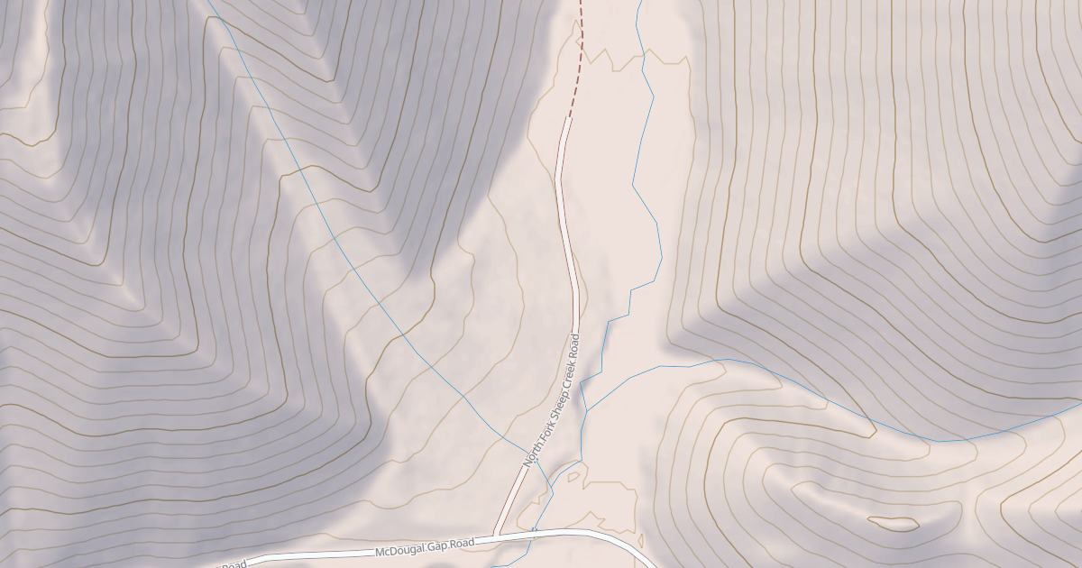 Map preview of NORTH FORK SHEEP CREEK