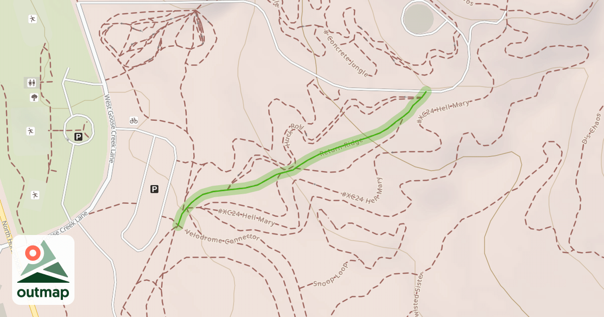 Map of Return Ridge