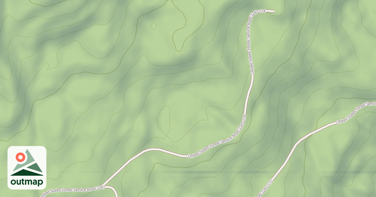 Map of USFS National Forest System Roads {EE8FF141-33C5-4635-BB65-90A915BF2B66}
