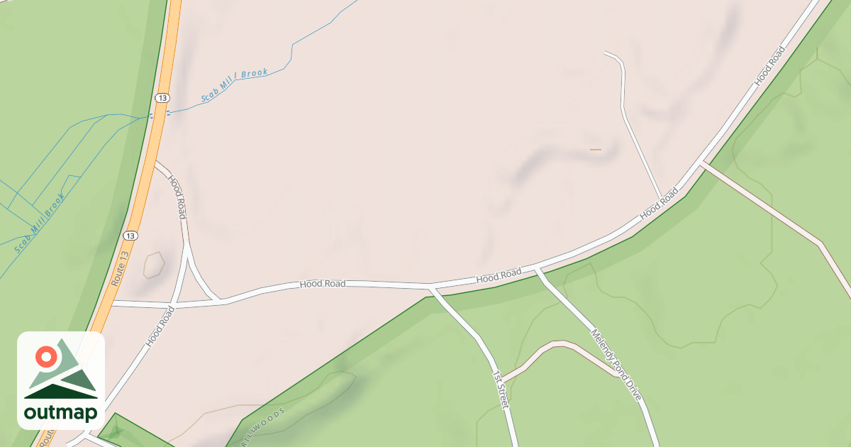 Map of Hood Rd
