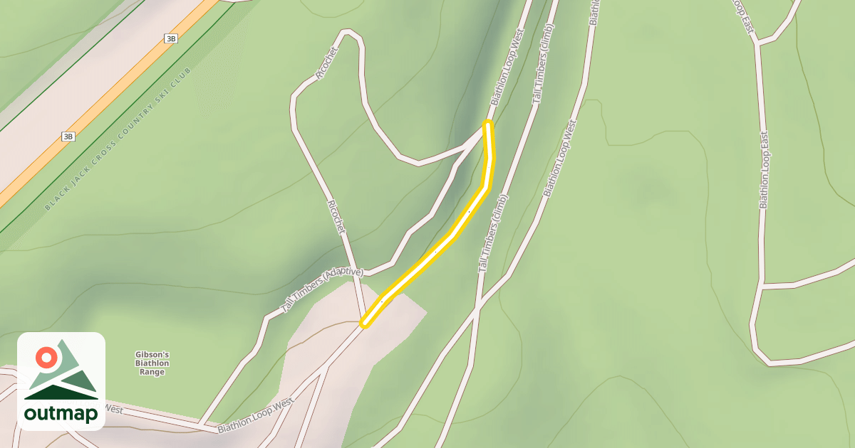 Map of Biathlon Loop West