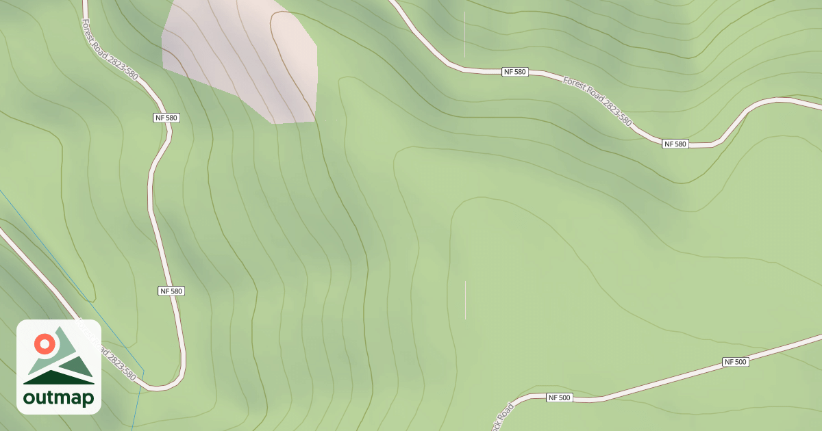 Map of USFS Motor Vehicle Use Map Trails 12442