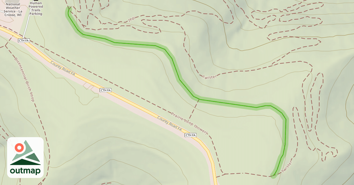 Map of Prairie Loop (Lower)