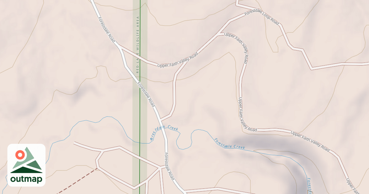 Map of FORESTDALE CONNECTOR ROAD