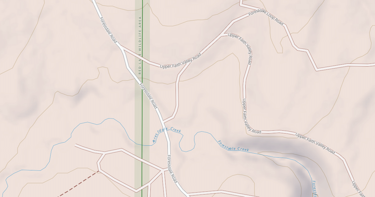 Map preview of FORESTDALE CONNECTOR ROAD