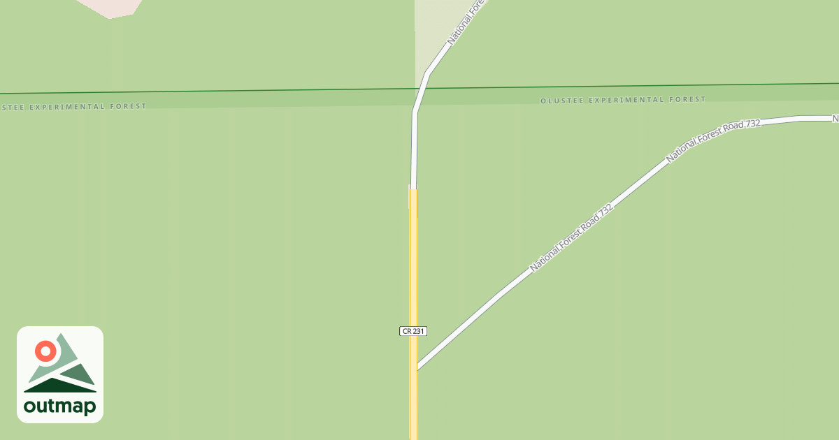 Map of OLUSTEE BEACH 210 SPLIT