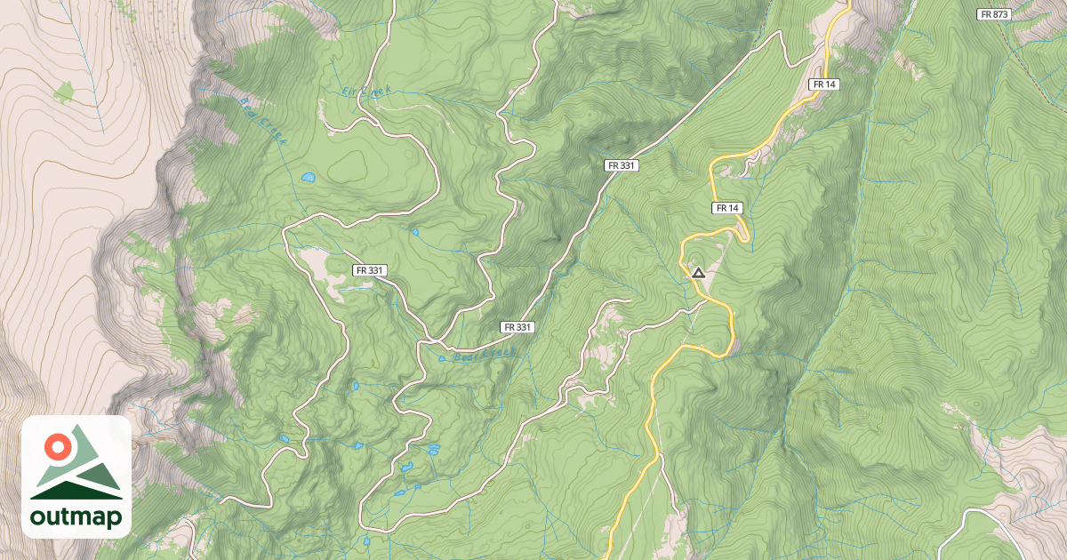 Map of DEL NORTE PEAK