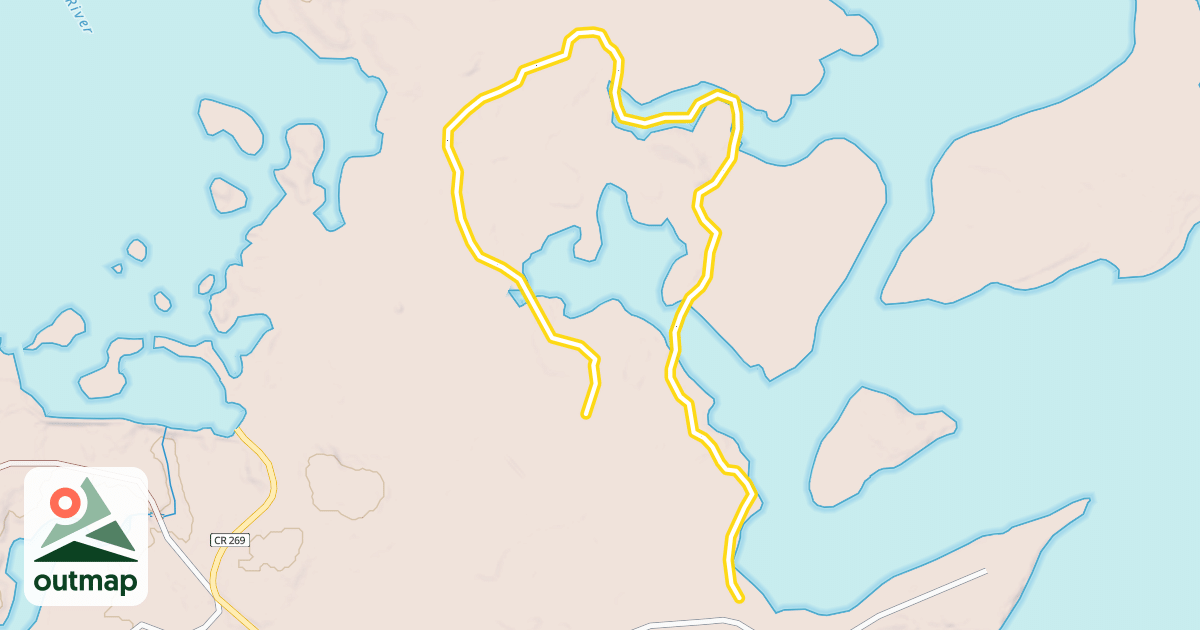 Map of Moose Tracks Trail