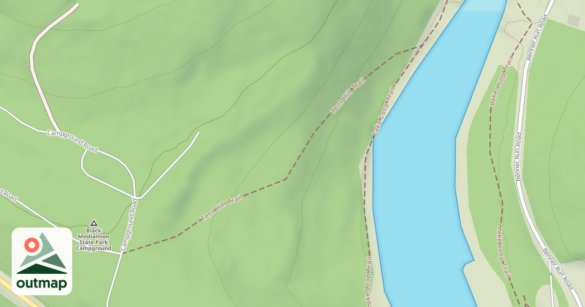 Map of Black Moshannon State Park Trails