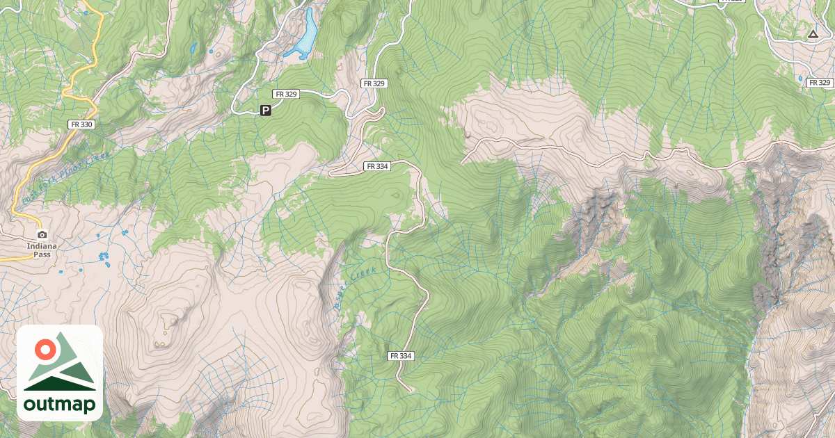 Map of DRY CREEK