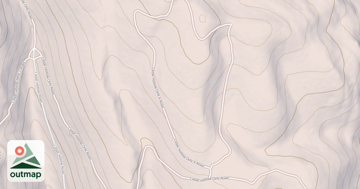 Map of CEDAR HOLLOW OHV-A