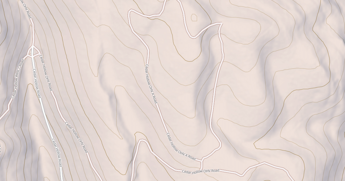 Map preview of CEDAR HOLLOW OHV-A