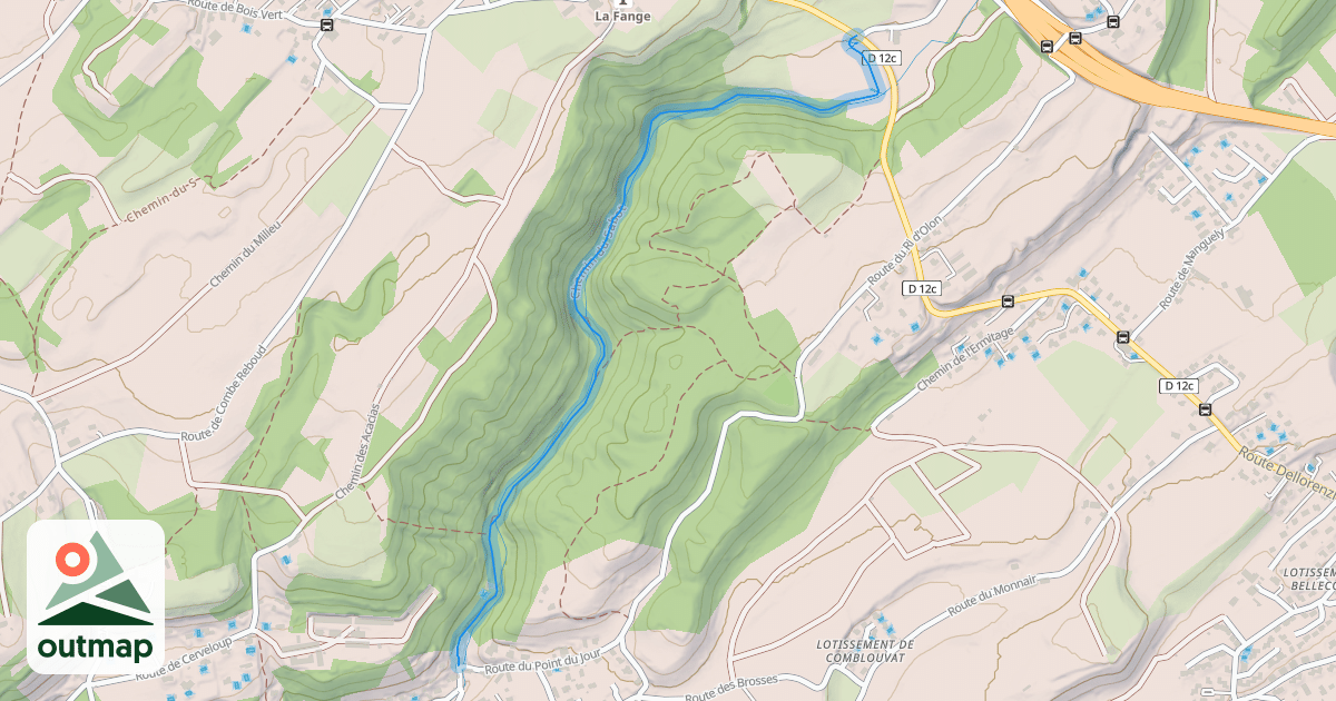 Map of Chemin du Sabot