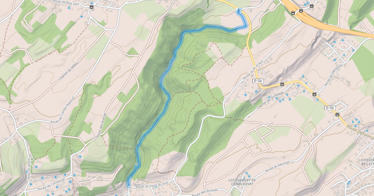 Map preview of Chemin du Sabot